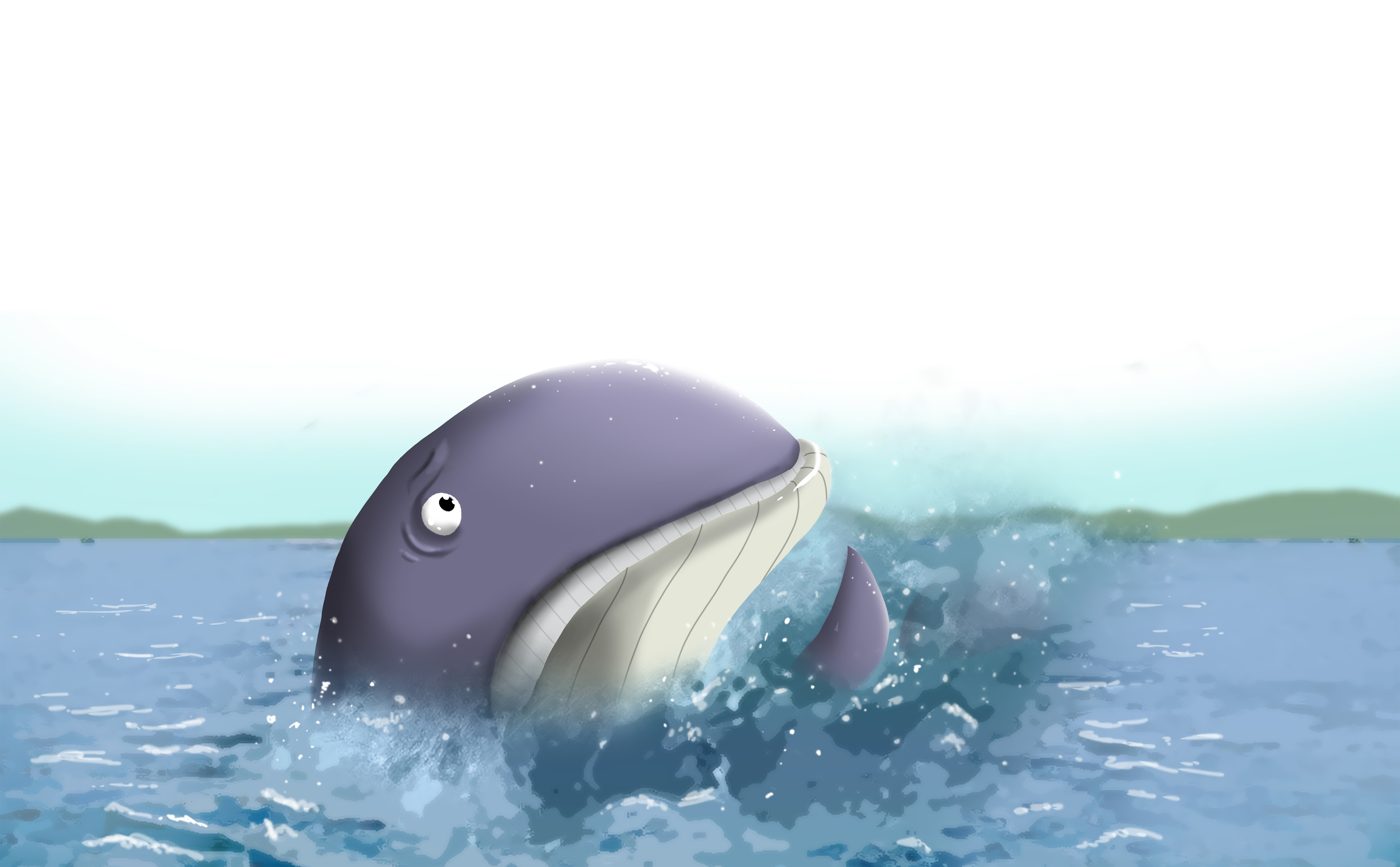 Wally the Whale Childrens Book Illustration 3 - Glen Holman